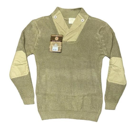 NEW Rothco WWII Mechanics Sweater Mens XL Green Waffle Knit Thermal Reproduction - Picture 1 of 9